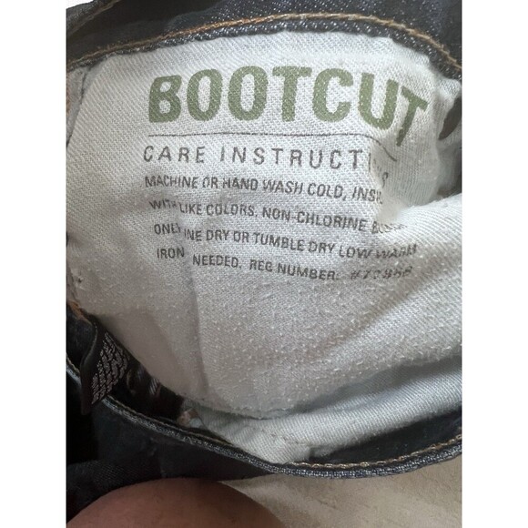 J. Crew Bootcut Women's Jeans Darkwash Size 27 Y2k Low Rise Made in USA Stretch - Picture 10 of 11